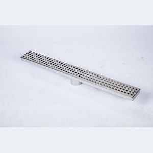 Stainless Steel Linear Punched Drain with Adjustable Flow Rate